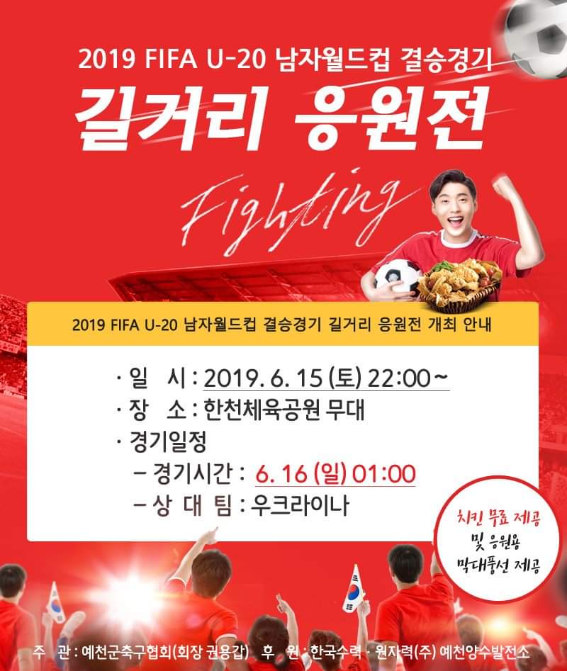 1.15일, 월드컵결승전 길거리 응원
